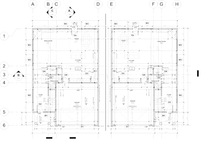 draft architectural planning permit sets, d and a statements
