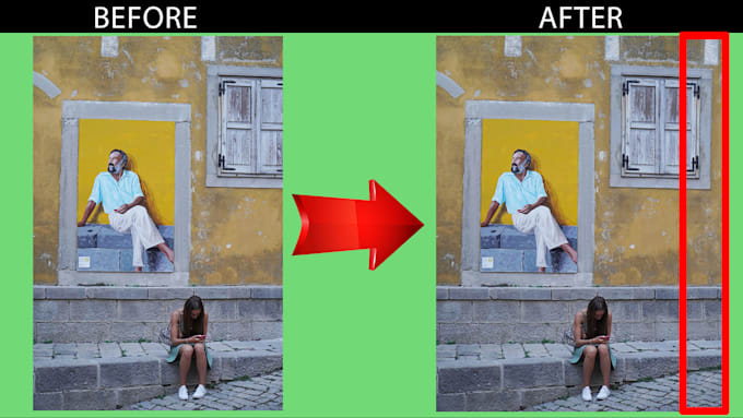 extend the background, add objects to the photo