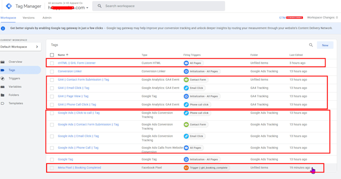 setup google ads enhanced conversion tracking for any forms via GTM