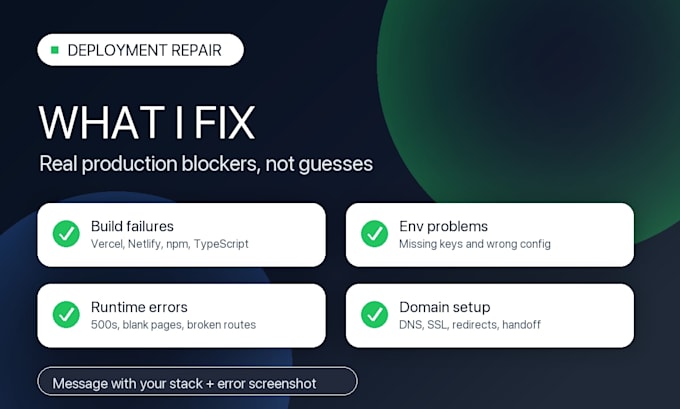 fix nextjs vercel netlify deployment build and env errors