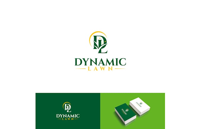dynamic lawn rebranding logo design