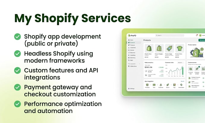 develop custom shopify store or redesign ecommerce website