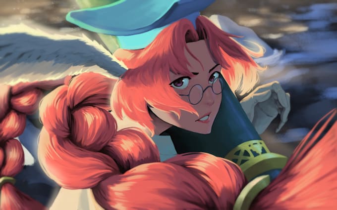 draw you a semi realism art style illustrations