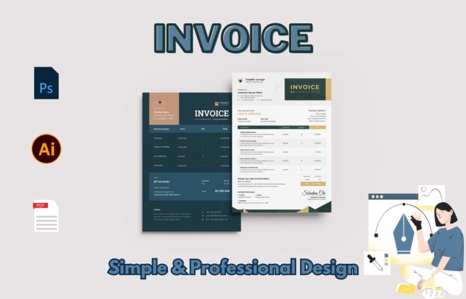Do an invoice design business invoice invoice template makeup