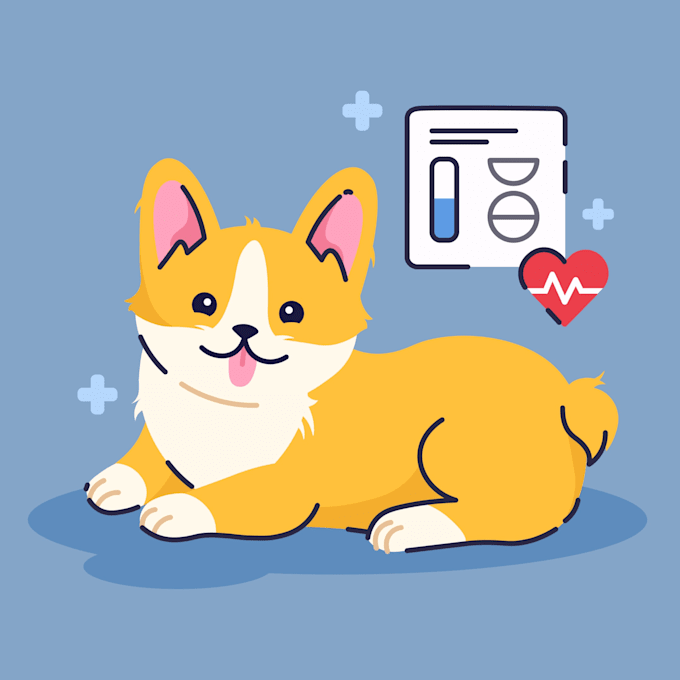 design flat illustrations for UI screens and brands