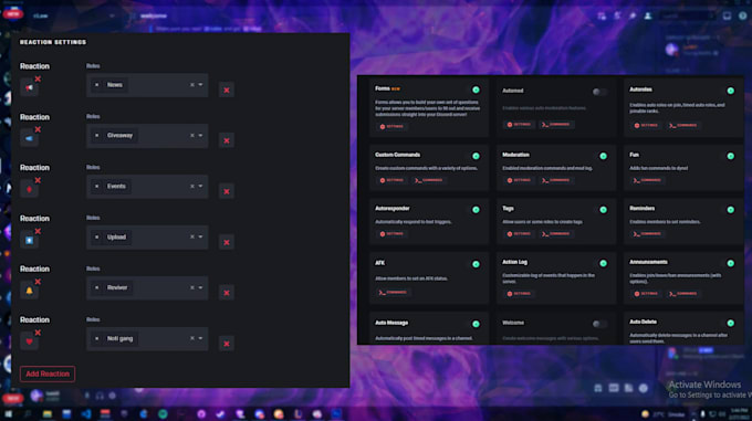 setup gaming discord server with logo and banners