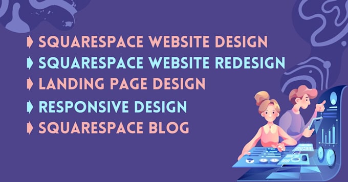 do squarespace website design and redesign or landing page