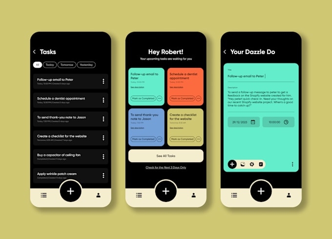 Do mobile app ui ux design, wireframe ux, or figma mobile ui design by ...