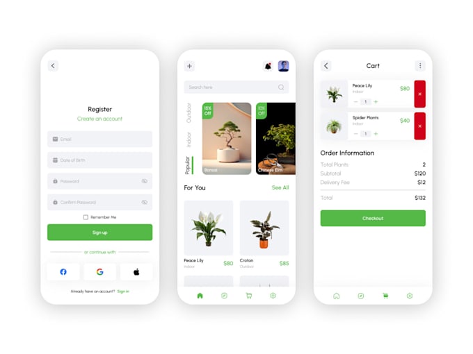 do website UI UX design, app UI UX design, dashboard ui ux
