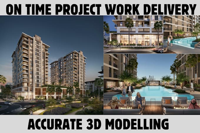create high quality exterior building rendering