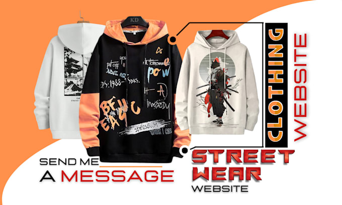 create a dropshipping clothing shopify store, streetwear, and clothing website
