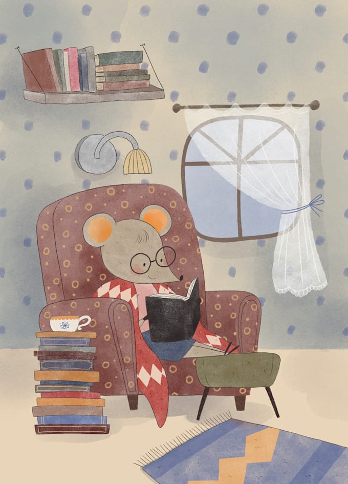draw for you watercolor illustrations