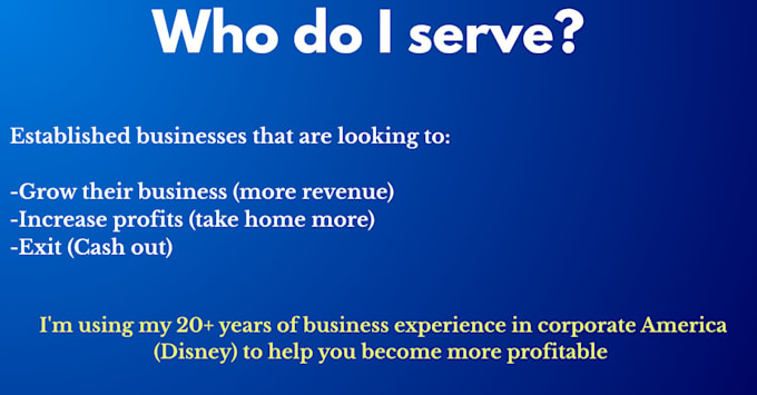 be your business consultant