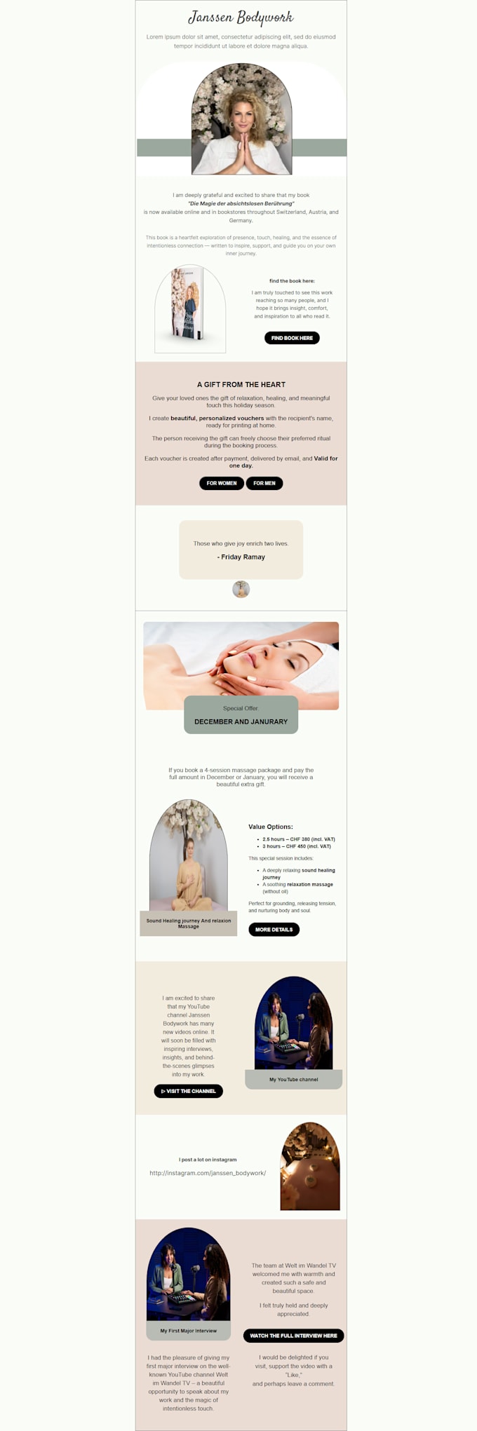 design responsive HTML email template newsletter for mailchimp and klaviyo fast