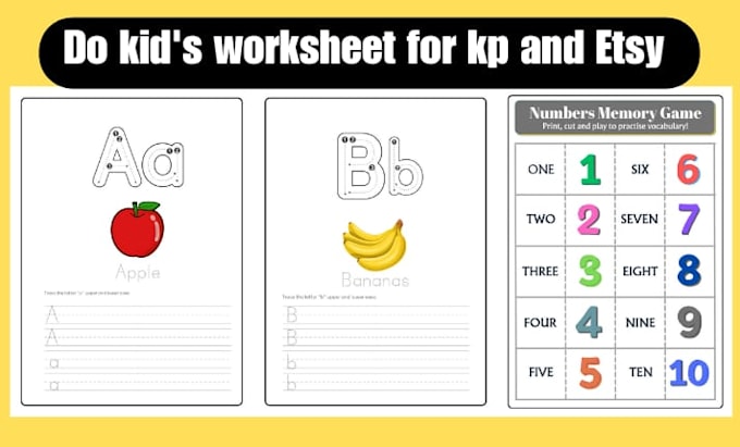 create alphabet tracing, search words, children worksheet, and cross words