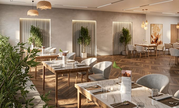 restaurant interior design,cafe shop,bakery,night club,retail store 3d rendering