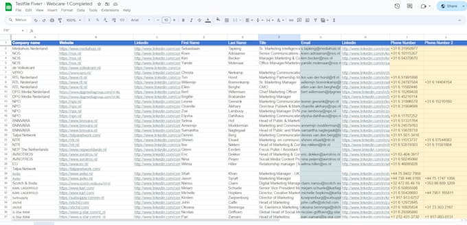 provide data appending enrichment and leads enrichment