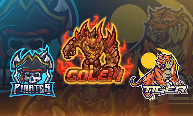 make exceptional mascot logo for gaming and streaming