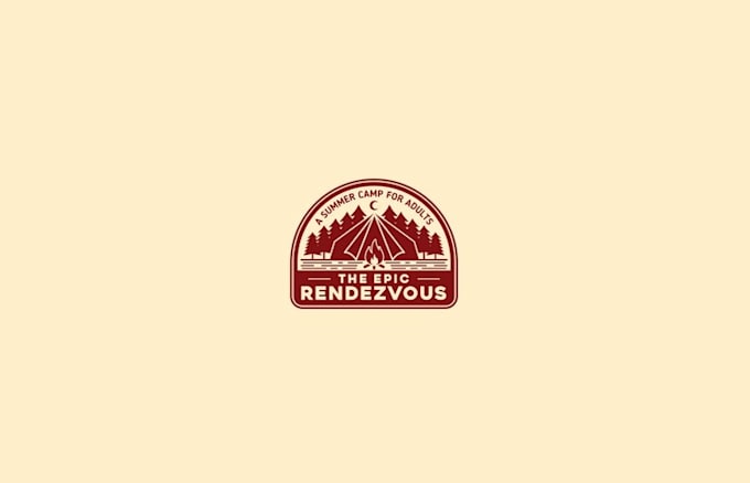 epic summer camp adults logo design