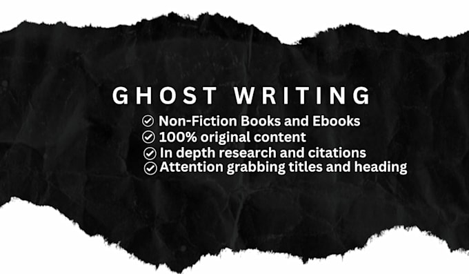 ghostwrite your nonfiction books and ebooks