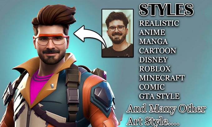 draw custom cartoon pfp avatar logo and banner for youtube twitch in 2 hours
