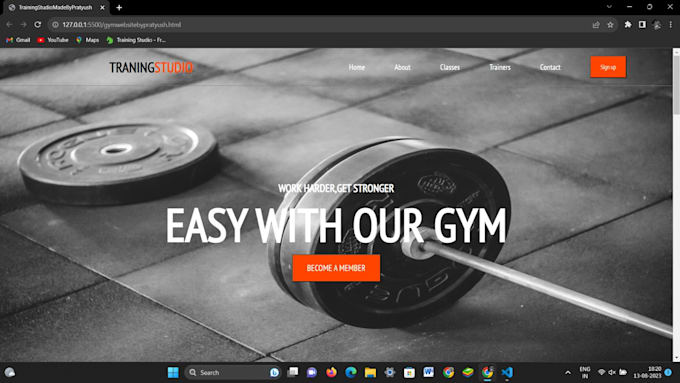 be your front end web developer