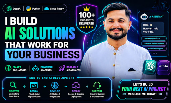 build custom ai chatbot, ai agent, gpt saas app using openai