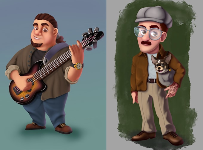 draw 2d games, characters and environments, fantasy