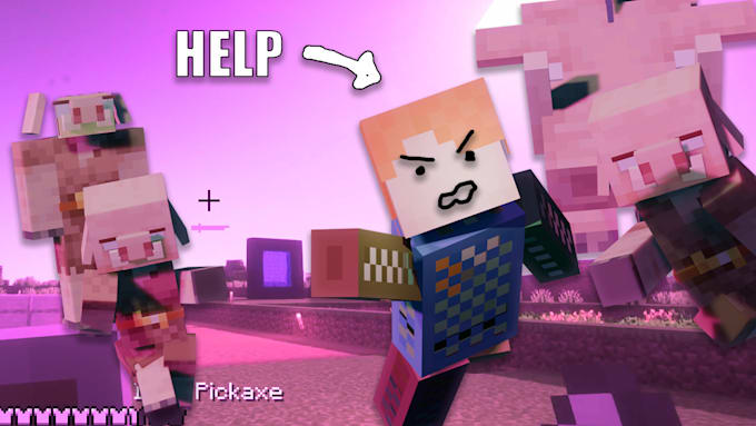 create professional minecraft thumbnail for youtube