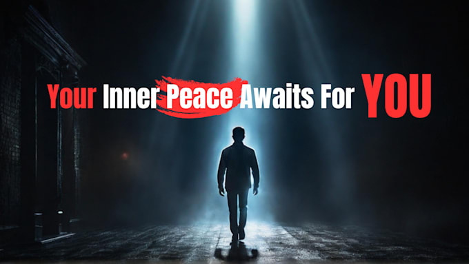 create stoic motivational youtube thumbnail
