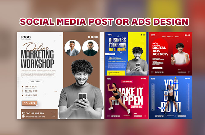design amazing social media posts, facebook ads, instagram poster or banner