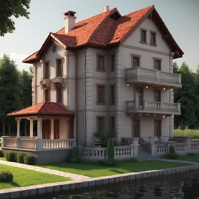 design and render interior, exterior architecture