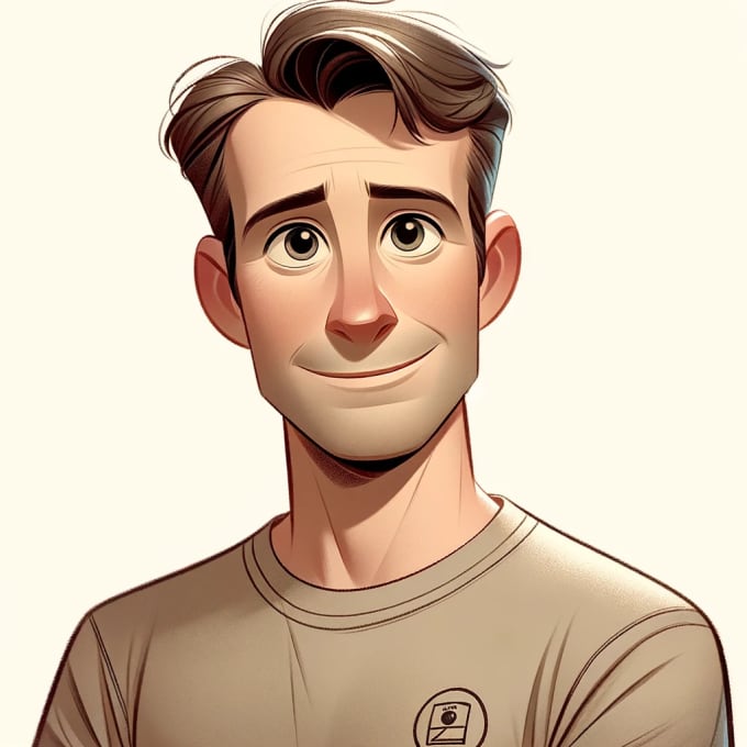 create a cartoon picture of yourself with ai