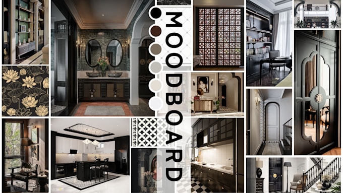 create a moodboard, floor plan and shopping list for your project