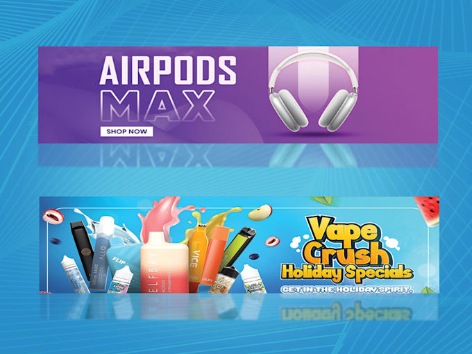 design eyecatching website header, slider or banner