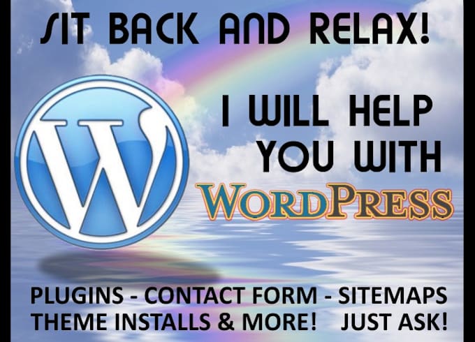 help you with wordpress, website build, plugin install message me first