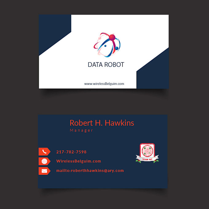 create modern minimalist business card and visiting card