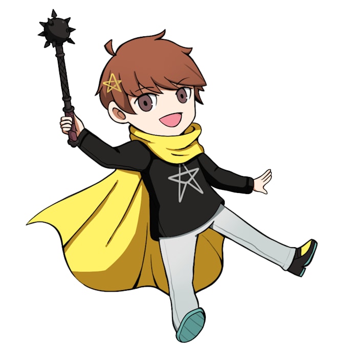create persona 5 q, tactica , chibi art style