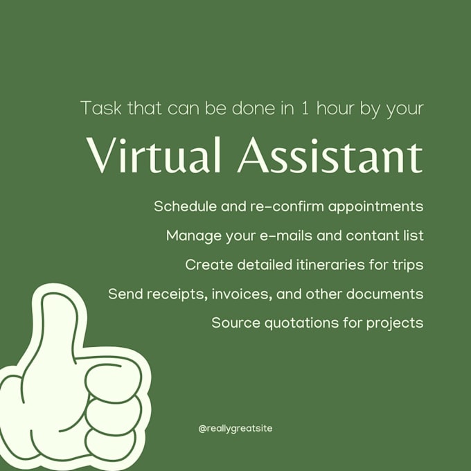 be your dedicated virtual assistant VA