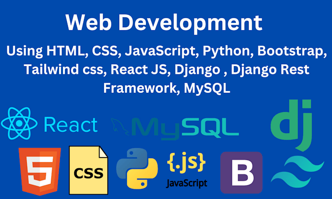 do web development, frontend and backend website development