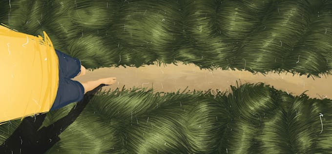 draw atmospheric book illustrations