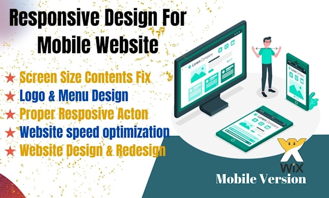 do wix fix in mobile version screen size