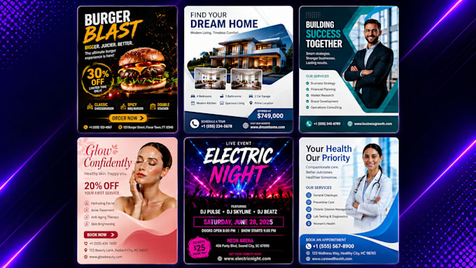 design professional flyer, brochure and leaflet for your business