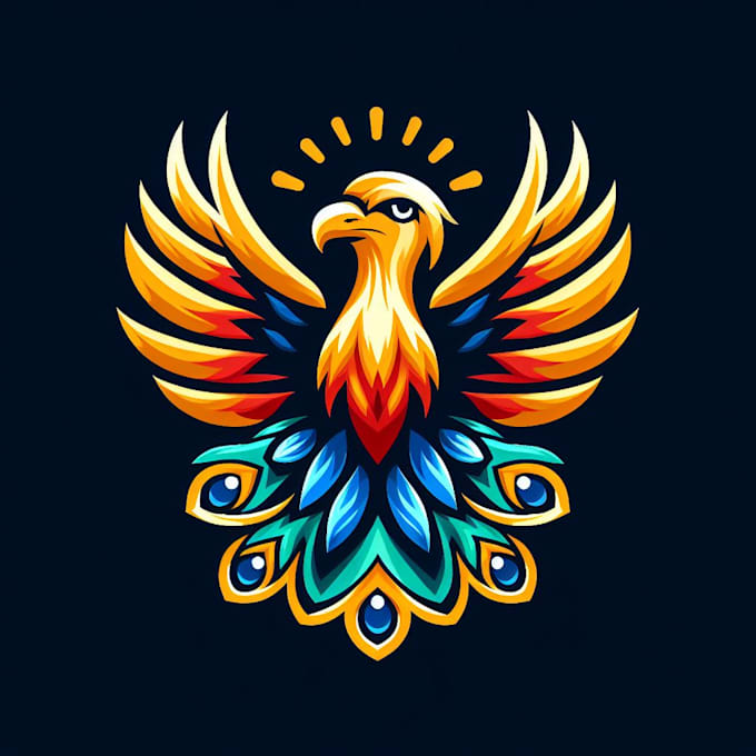 creative unique beautiful bird mascot logo design for you
