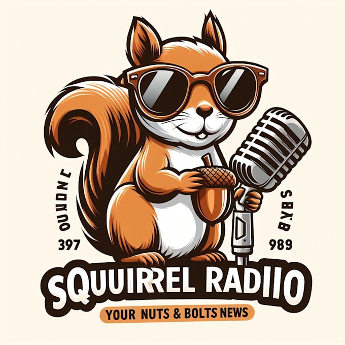 make creative squirnut  singer mascot logo design for your company