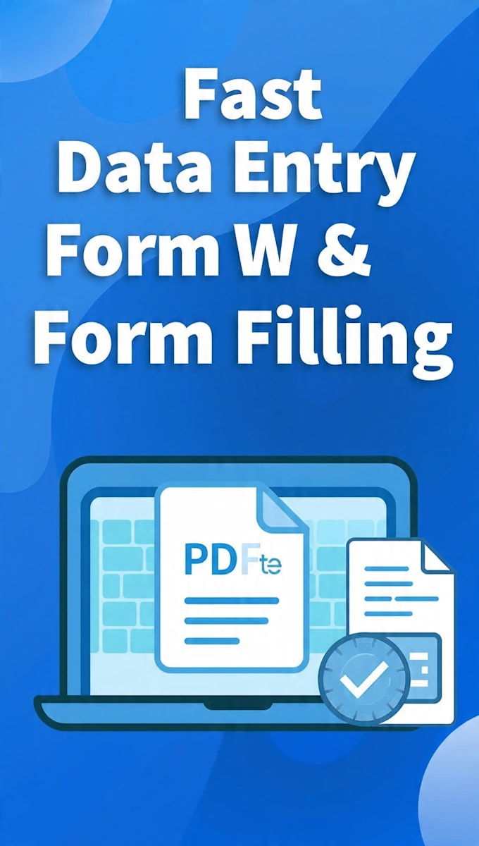 do fast and accurate data entry PDF to word excel and form filling
