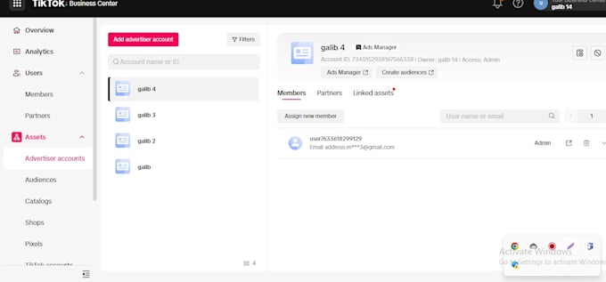 create verified tiktok business manager with ads account