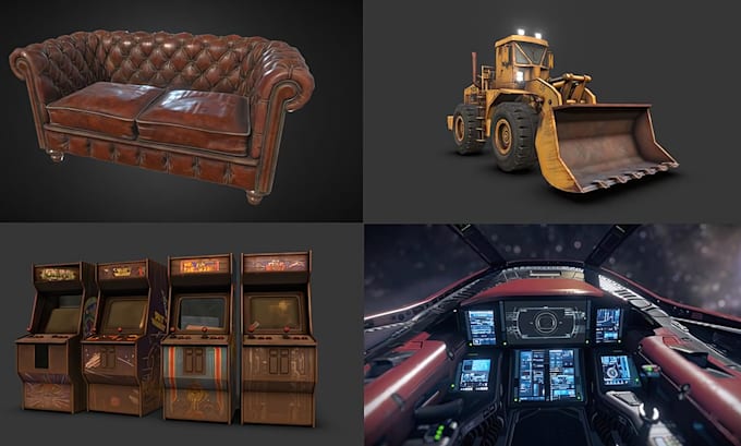 create 3d game assets for your mobile games