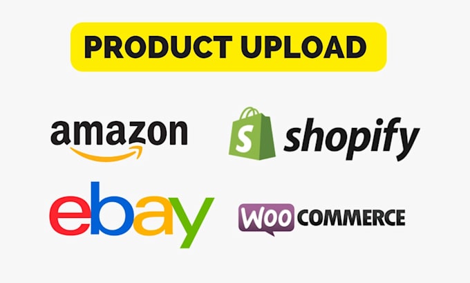 do bulk product upload, product listing on ebay, etsy, shopify, amazon stores
