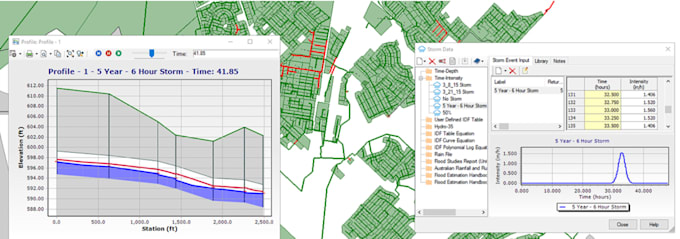 design sewer network using epa swmm and epanet